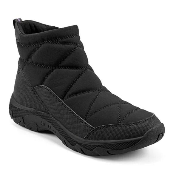 Easy Spirit Womens Tru Round Toe Casual Cold Weather Booties Round Toe Black 7M - Picture 1 of 9